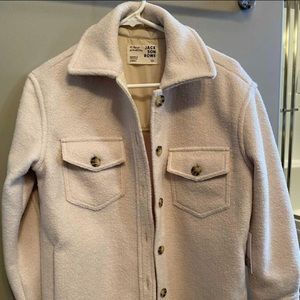 Jackson Rowe cream shirt jacket XS